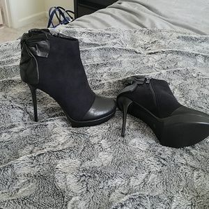 Still to ankle booties with a bow